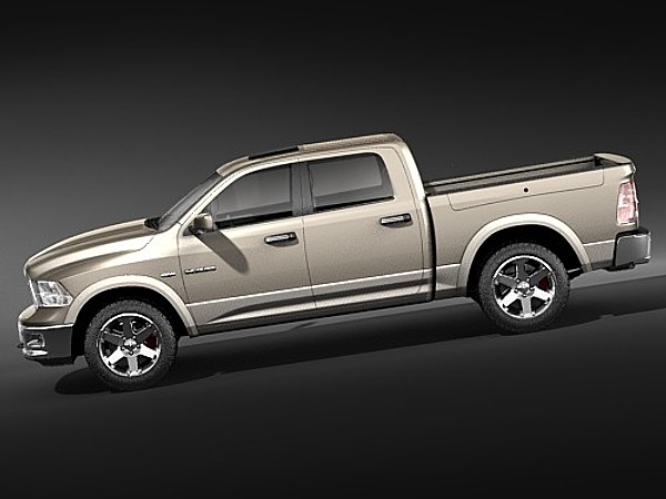 3d dodge ram 2009 double - dodge ram 2009 double cab midpoly... by squir